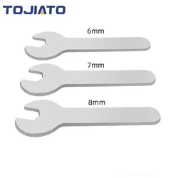 1pcs 6mm 7mm 8mm mirror open end wrench single head high carbon steel plate FOR 3D Printer MK8 E3d MK10 Nozzle removal tool