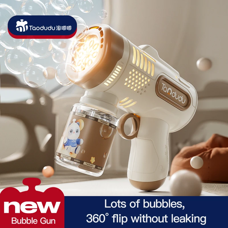 

Outdoor Interactive Toy Fully Automatic Electric Bubble Machine Toy Gun Children Blowing Stick Handheld Bubble Gun Birthday Gift