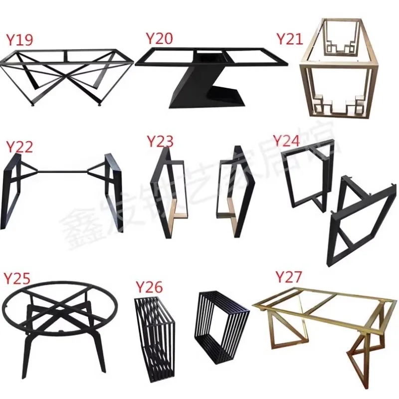 ขาโต๊ะเหล็กดัดแบบกำหนดเอง ขาเหล็กสำหรับโต๊ะกาแฟ/โต๊ะอาหารขนาดใหญ่