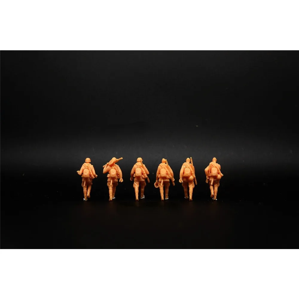 1/72 (soviética) postura de marcha del Ejército Rojo, 6 personas, Voxel (Soldado Voxel)