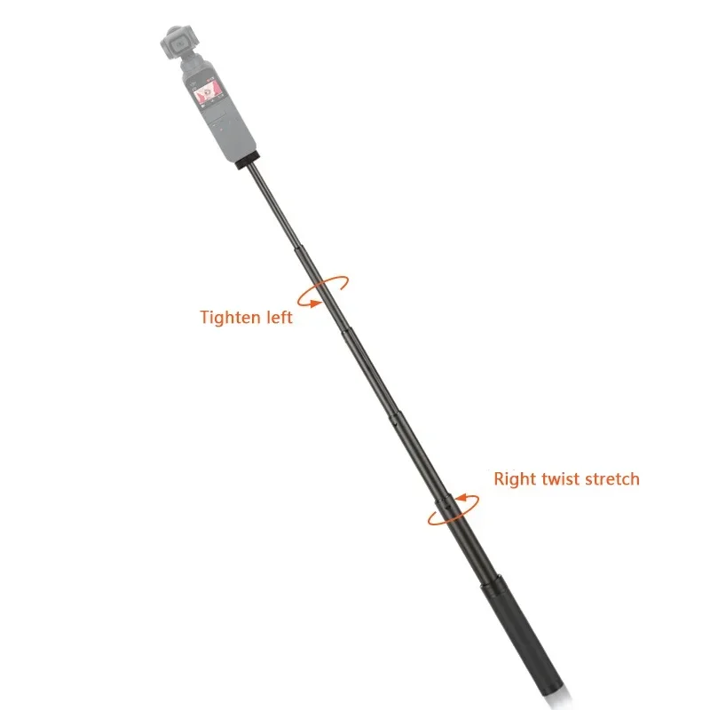 

Aluminium Alloy 6 Sections Telescopic Triaxial Stabilizer Extension Rod Handheld 1/4 Inch Screw Portable Lengthen Selfie Stick