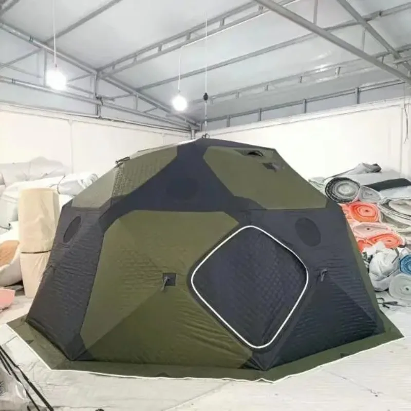 

2 - 4 Person Cold Resistant High Quality Lead Industry extra Thick 150D Oxford Fabric Fishing Winter Pop up Tent