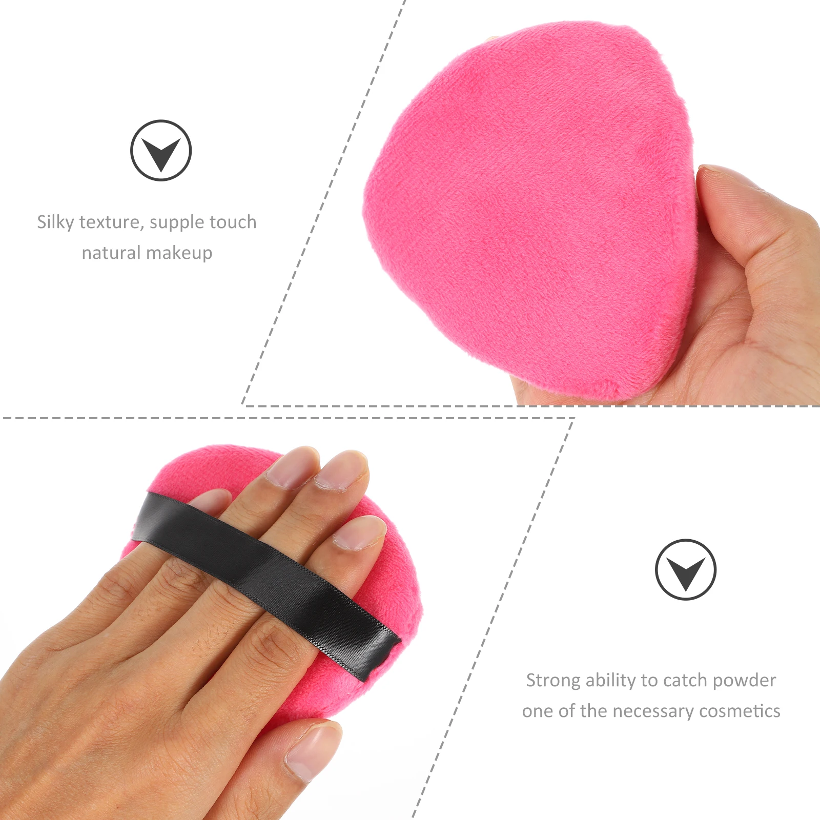 Coussin de maquillage en coton pur, 8 pièces, bouffant sec, économie de poudre, petit outil confortable, cosmétiques en forme de goutte, poudre libre