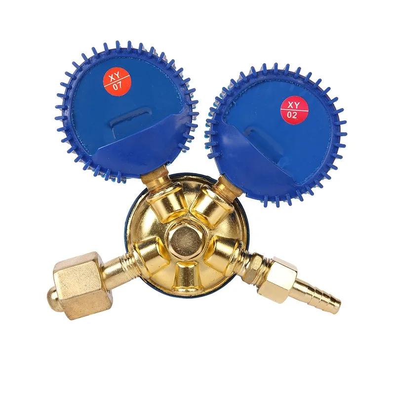 Oxygen meter pressure reducer YQY with leather case shockproof and drop-proof acetylene propane meter
