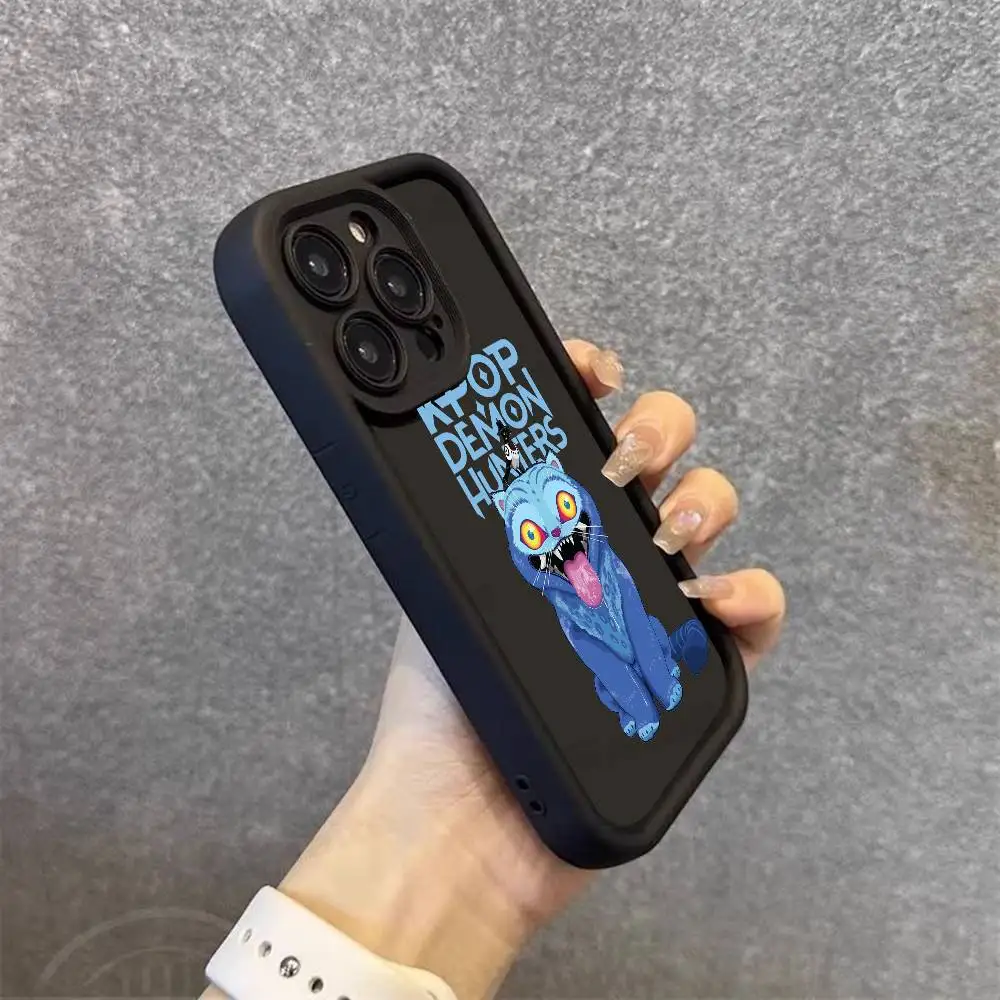 حافظة لهاتف آيفون 17 16e 16 15 14 13 12 11 Air Pro Max Mini XR XS X 7 8 6s Plus Demon Hunter Tiger Kpop غطاء خلفي ناعم من البولي يوريثان