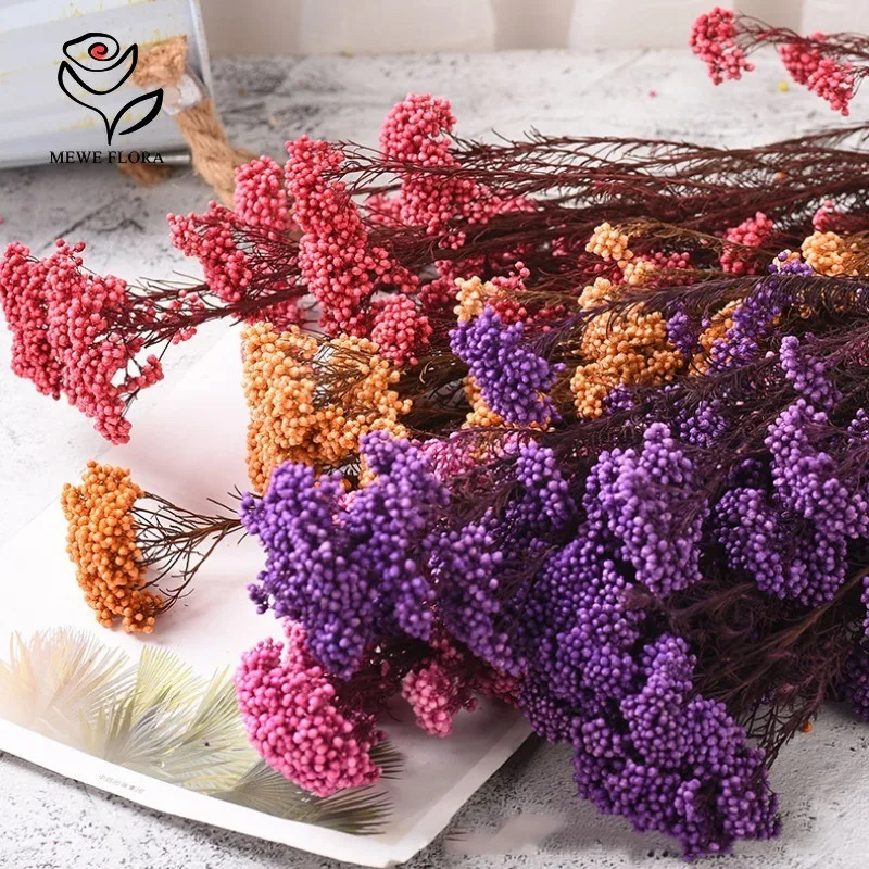 

Nature Dried Eternal Rice Flower Bouquet Autumn Home Decoration Fresh Immortal Millet Flowers Christma Decor Wedding Arrangement