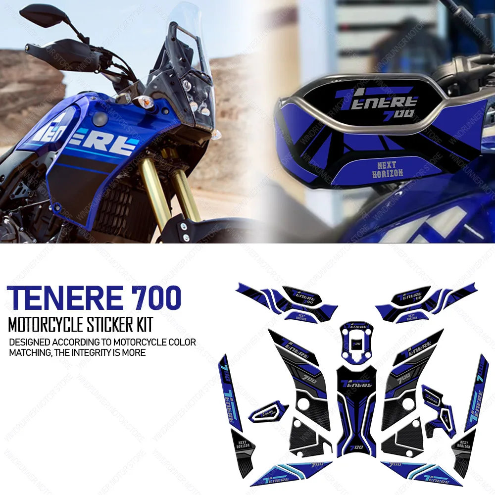 

For Tenere 700 tenere700 3D Epoxy Resin Protective Sticker Motorcycle Tank pad Stickers Protection kit Waterproof Sticker