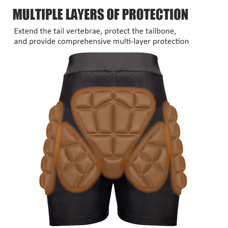 Ski Protective Knee Elbow Pads Butt Protection Shorts Skateboard Roller Skating Skating Ski Protective Gear Hip Protector Pants