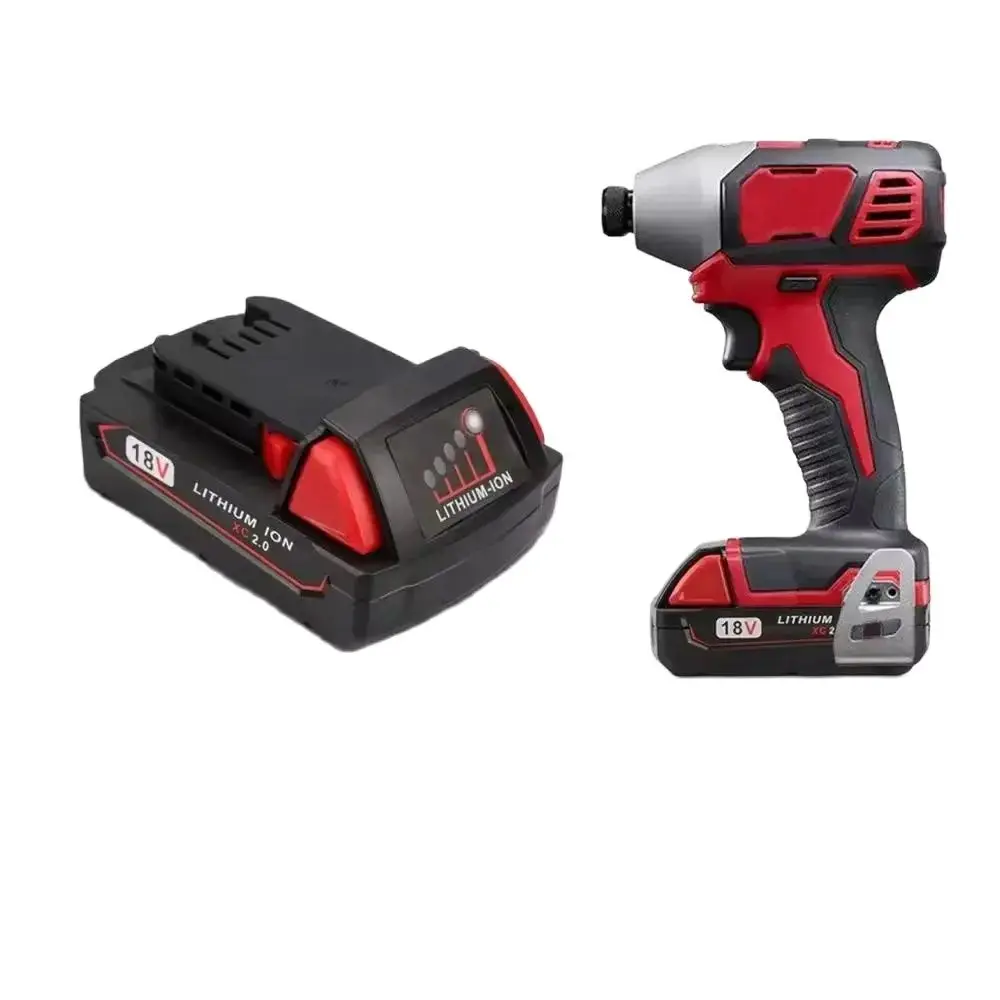 Imagem -04 - Bateria Recarregável da Broca da Ferramenta Elétrica do Lítio-íon Milwaukee M18 18b Tensão 18 2ah 2.5ah 3ah Bateria e Carregador