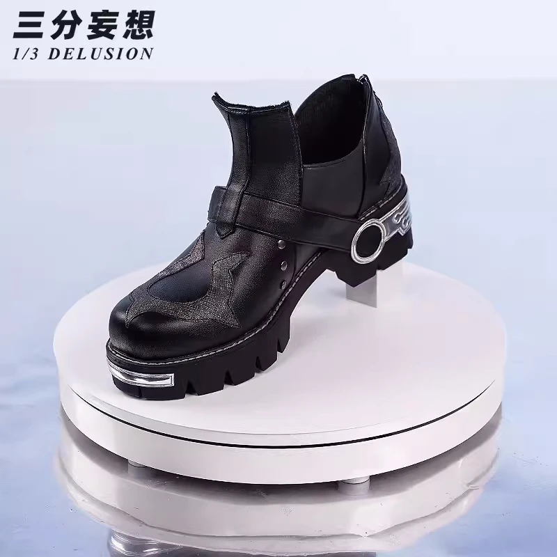 Gioco Genshin Impact Wriothesley Cosplay Shoes gioco di ruolo carnevale Comic-con Party Cos accessori scarpe con scaldamuscoli Pre-vendita