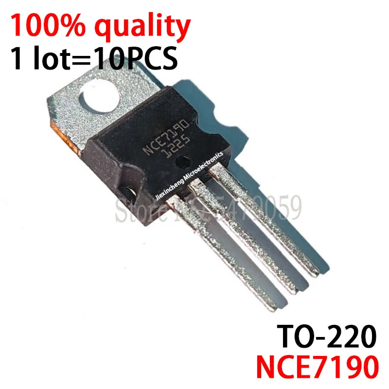 Mosfet novo original, nce7190 nce7190a nce0159 nce60p50 nce55h11 to-220, com 10 peças