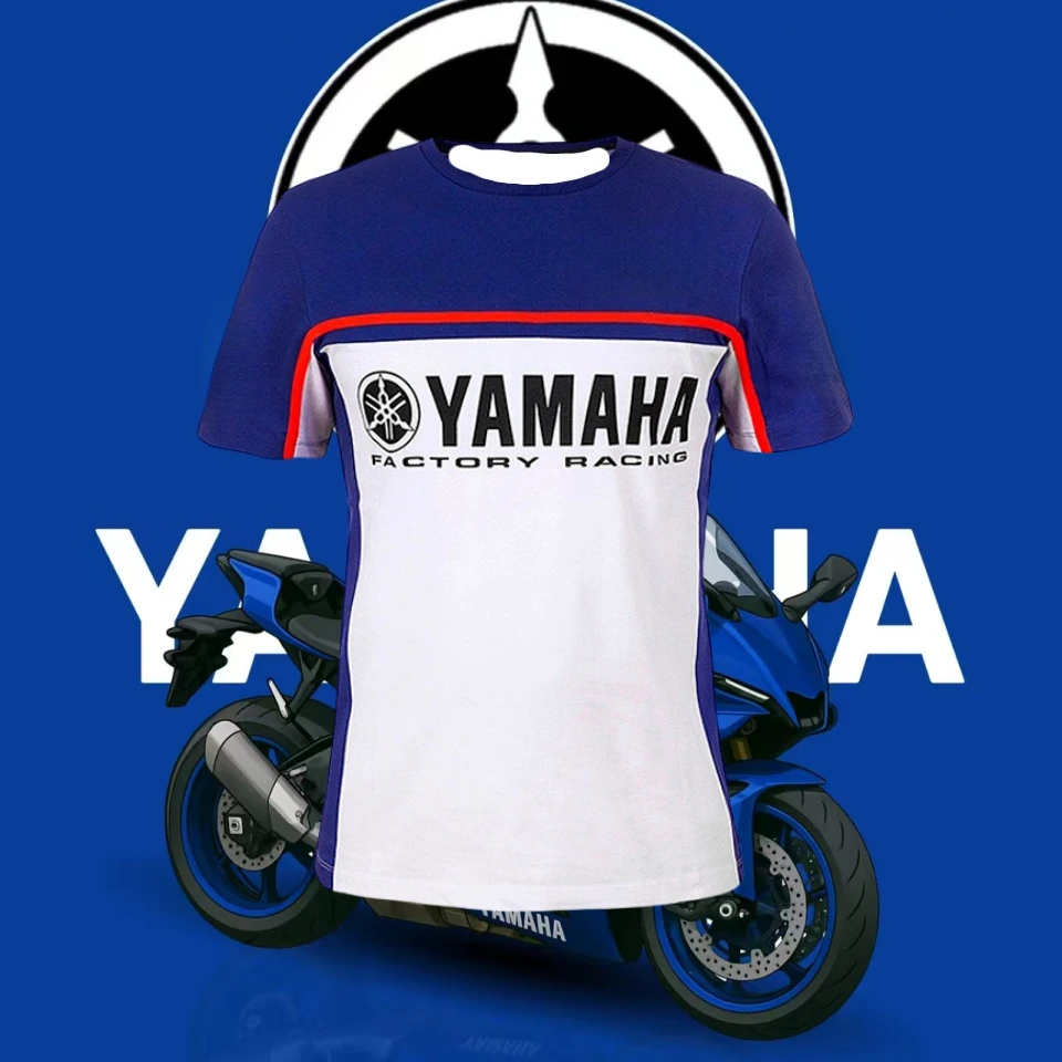 

Moto Fabio Quartararo YAMAHA рубашка для мотокросса, летняя мужская и женская свободная дышащая быстросохнущая модная спортивная футболка