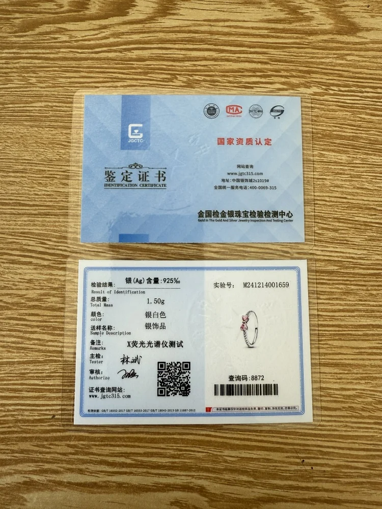 أقراط جديدة من الفضة عيار 925 على شكل فيونكة حمراء وردية اللون لعام 2025، خاتم مناسب لعيد الحب الأوروبي للنساء، مجوهرات ساحرة لعيد الأم