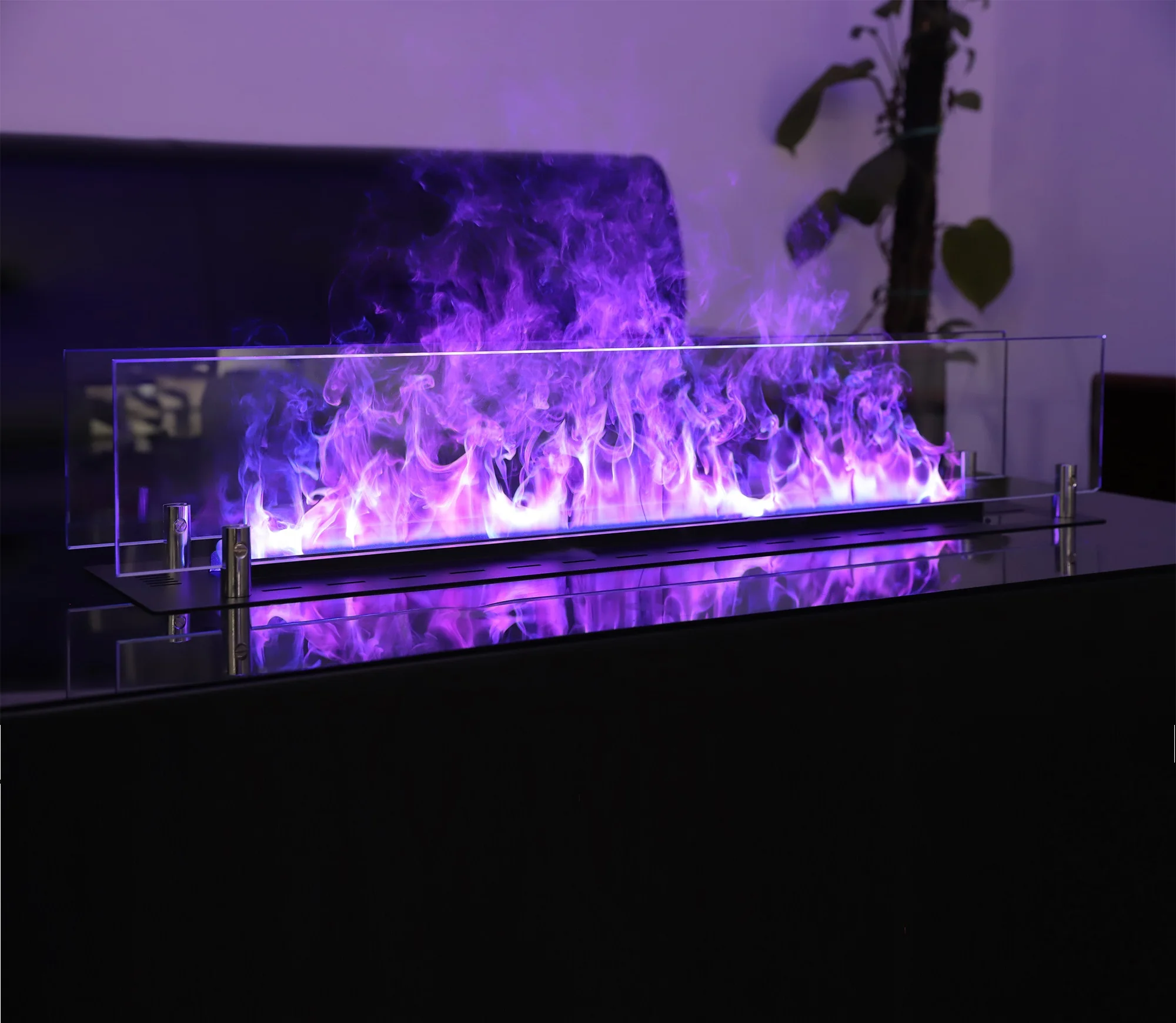 -Fire-3D Água vapor lareira elétrica, moda interior, 60 Polegada