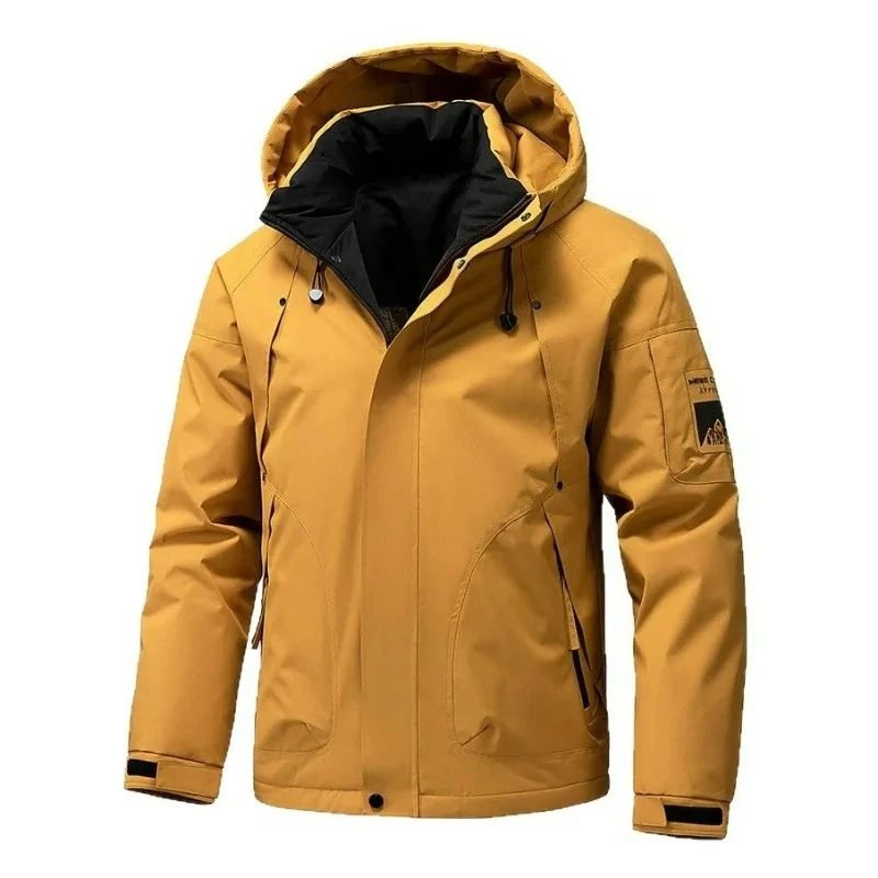 

Men's Windproof Jacket for Warmth Leisure Fashion Outdoor Hiking Camping Tourism Cycling Skiing Men's Mountaineering Jacket