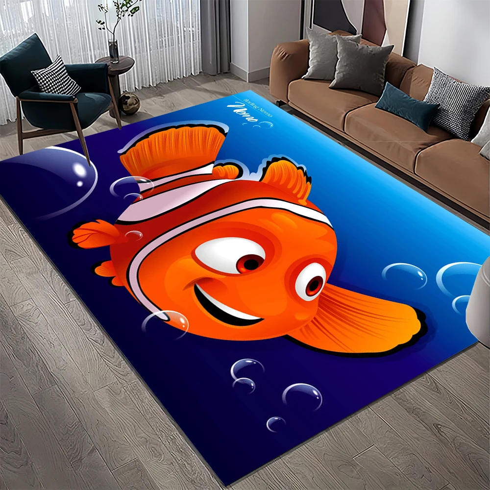 Nemo Zee Wereld Cartoon Tapijt Tapijt Vinden Voor Thuis Woonkamer Slaapkamer Sofa Deurmat Decor, Kinderen Game Area Tapijt Antislip Vloermat