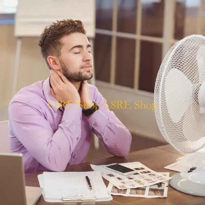 L8RE 10/12inch Plastic Fan Universal Household Standing Fan Table Replacement Electric Fan Part General Fan