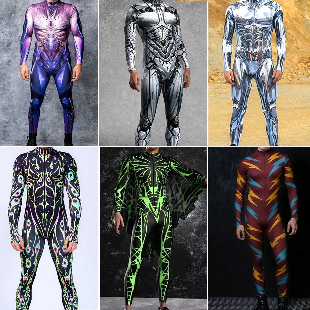 new-3d-printed-cosplay-jumpsuit-halloween-carnival-costume-for-men-elastic-full-body-tights-fashion-adult-party-role-play-outfit