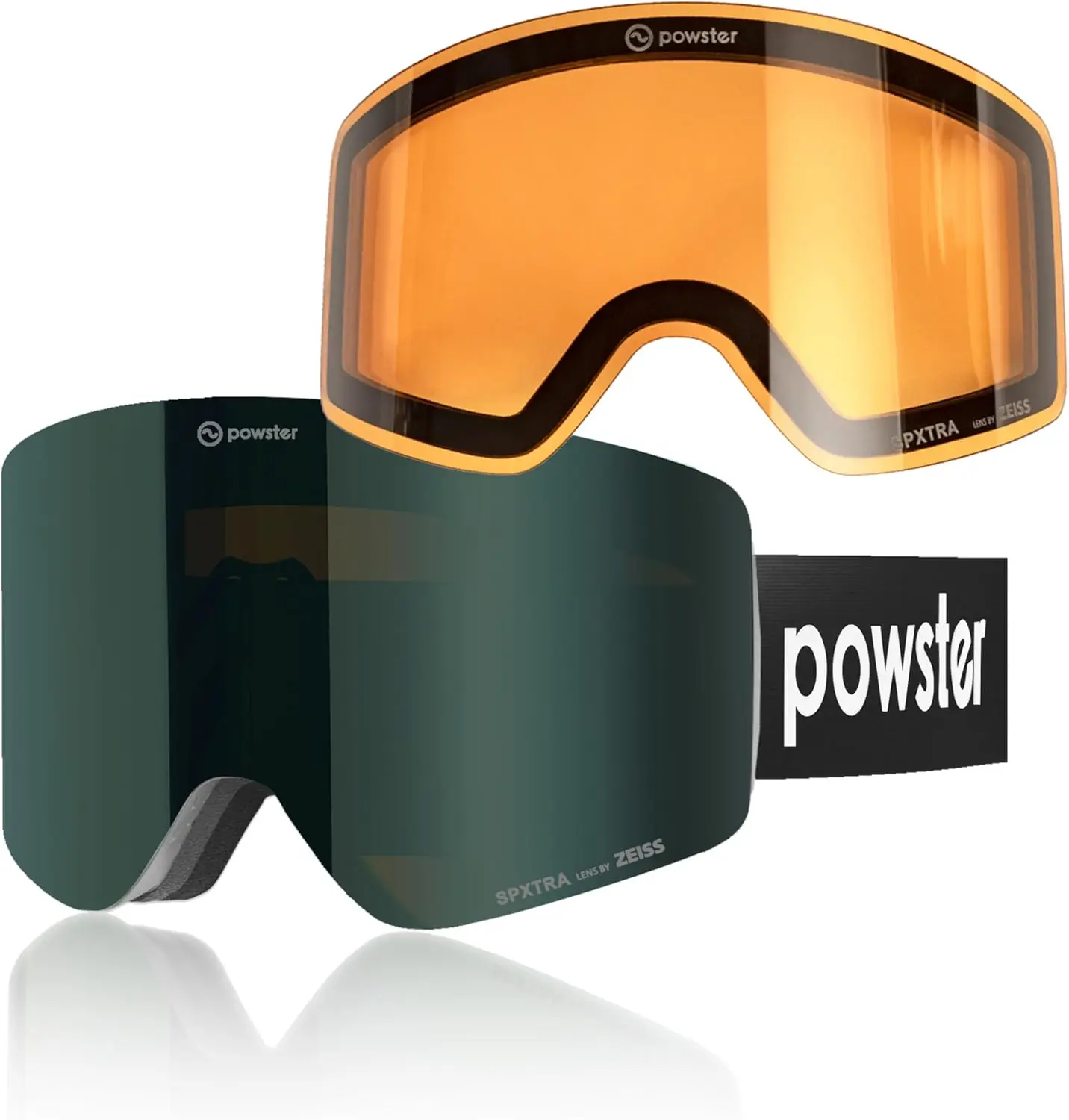 Ski Goggles Snow OTG Snowboard Goggles Magnetic Interchangeable Lens Frameless UV Protection Anti-fog mobile Skating