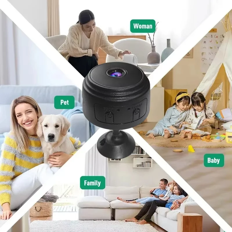 WiFi Monitoring Camera Wireless Video Recorder Security Protection HD Mini Camera Smart Home Monitoring Camera For Infants Pets image 3