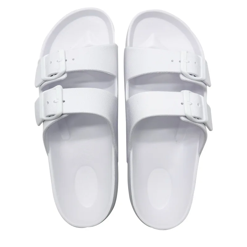 صنادل رجالية بإبزيم مزدوج - أشرطة فيلكرو قابلة للتعديل مع نعل مضاد للانزلاق أحذية منصة حديثة للارتداء غير الرسمي/الخارجي #5