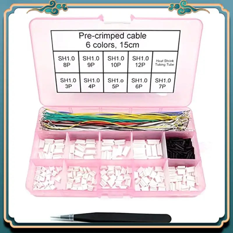 (Nuevo)-Conectores SH1.0 y Cables prensados SH1.0Mm para controlador de vuelo de drones FPV Cable de 15Cm