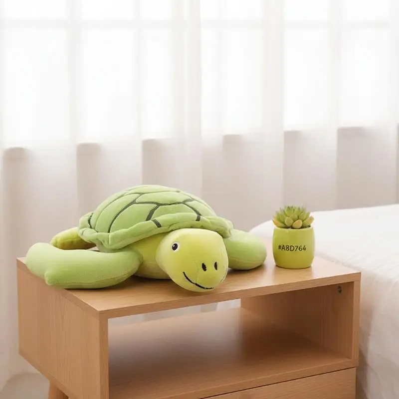 Cute Green Turtle Plush Toy Soft Stuffed Sea Turtle Pillow Plushies Doll Cartoon Turtle Doll For Kids Gift Home Decoration