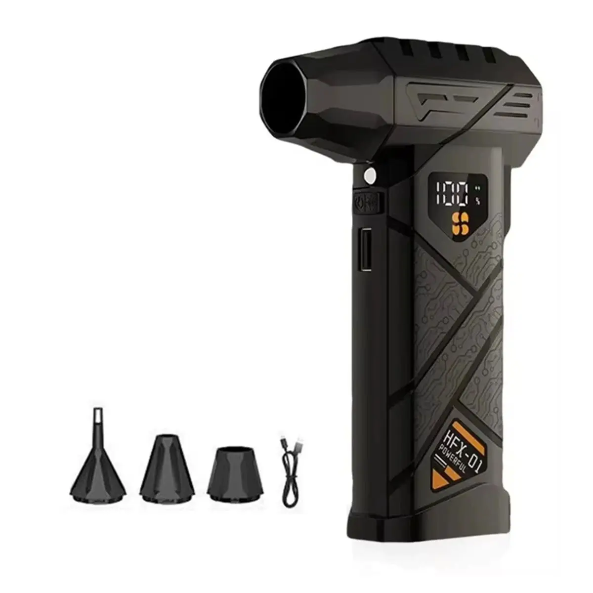 DT75BG -01 Air Blower Turbocharged Fan 990000RPM Blowing Force Strong Airflow Turbo Fan Wireless Compressed Air Duster