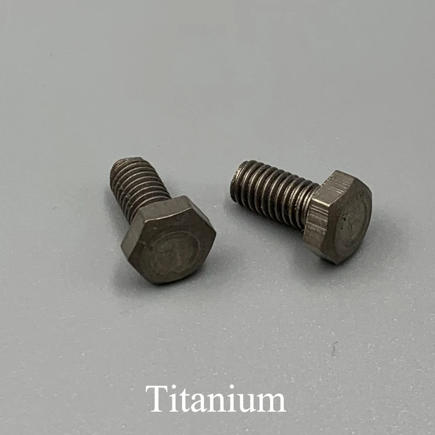 M6 M8 OD 90mm 95mm 100mm 105mm 110mm 115mm 120mm Length TA2 Titanium Bolt Metric Full Thread External Hex Hexagon Head Screw