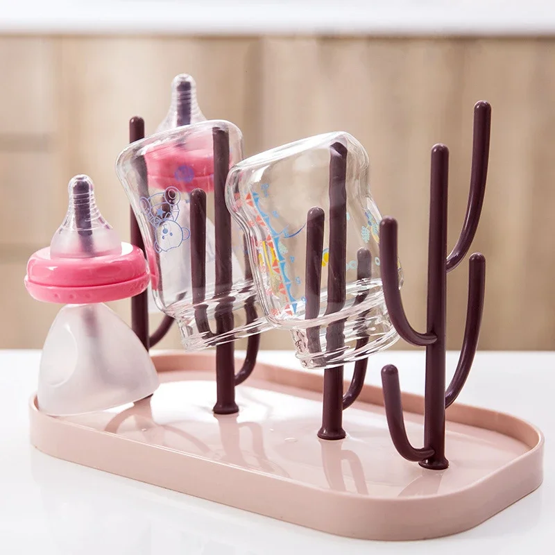 vvocci Baby Feeding Bottle Drain Rack Nipple Feeding Cup Holder Storage Drying Rack Cleaning Dryer Drainer Storage Drying Rack
