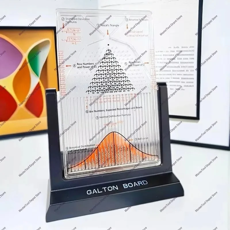 Galton Board Normal Distribution Model Desktop Ornament Math Teaching Toy Gift for Math Lovers & Students