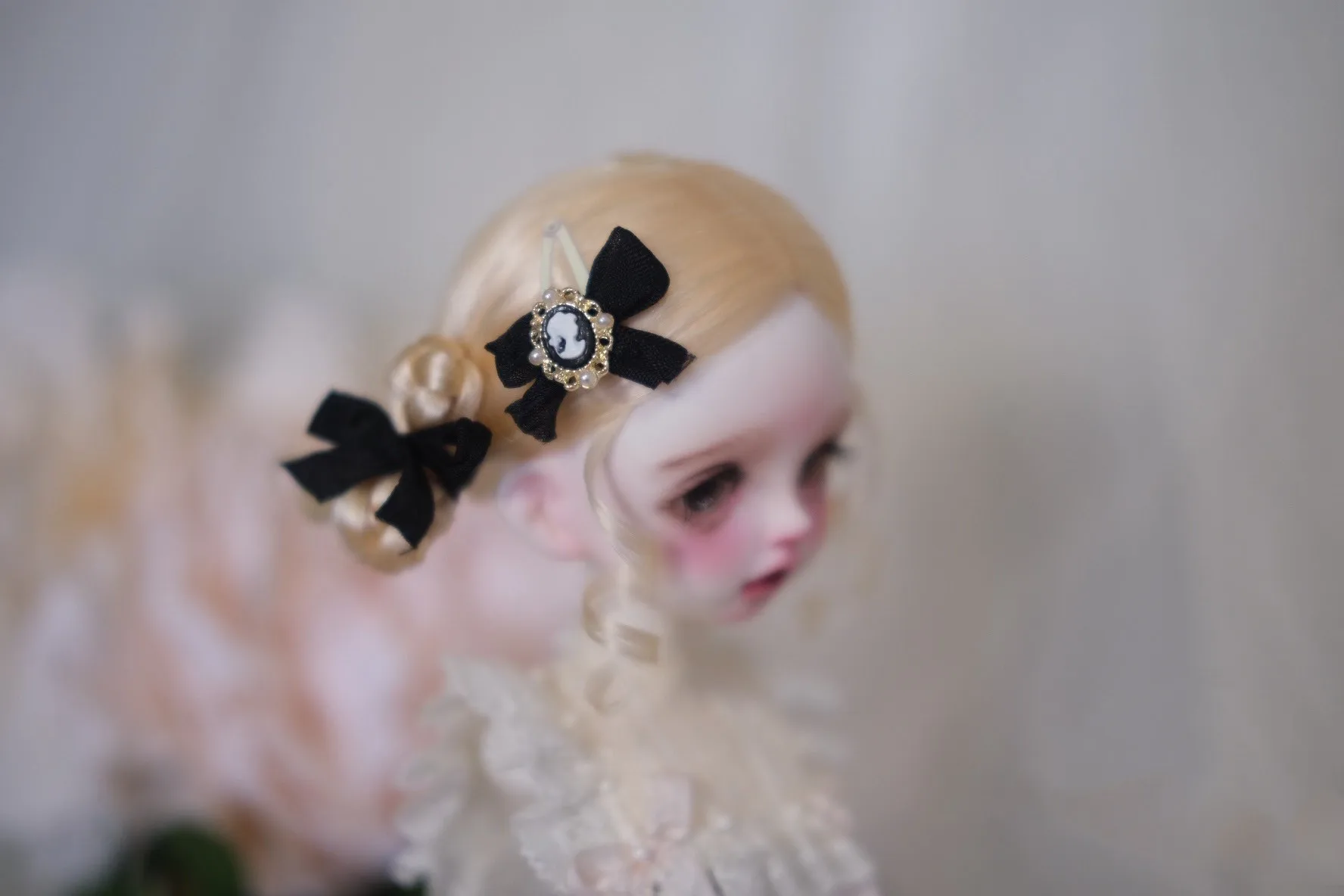 Free Shipping 1/6 BJD Doll Hair, Hand Made Mohair Wig 1 Piece