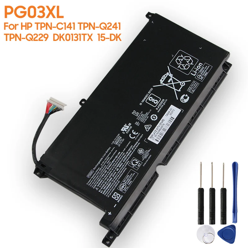 Replacement Battery PG03XL For HP HP TPN-C141 TPN-Q241 TPN-Q229 DK0131TX Shadow Elf 5/6 15-DK 4323mAh High Capacity