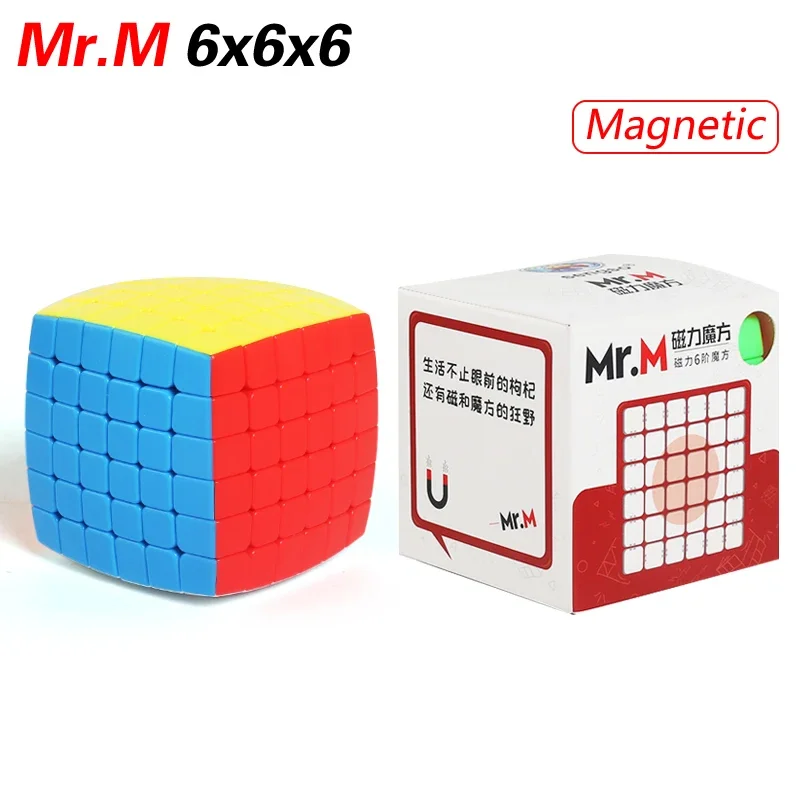 SengSo Mr.M 6x6x6 Magnetic Magic Cube ShengShou 6x6 Magnets Neo Speed Twisty Puzzle Brain Teasers Antistress Educational Toys