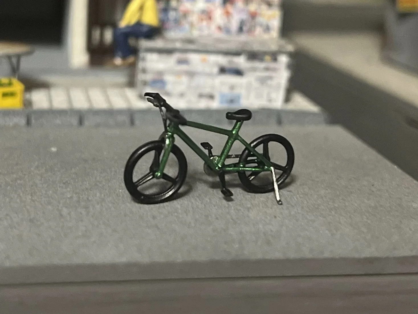 1/64 Bicycle Mini Bicycle Model Scene Accessories Ornaments