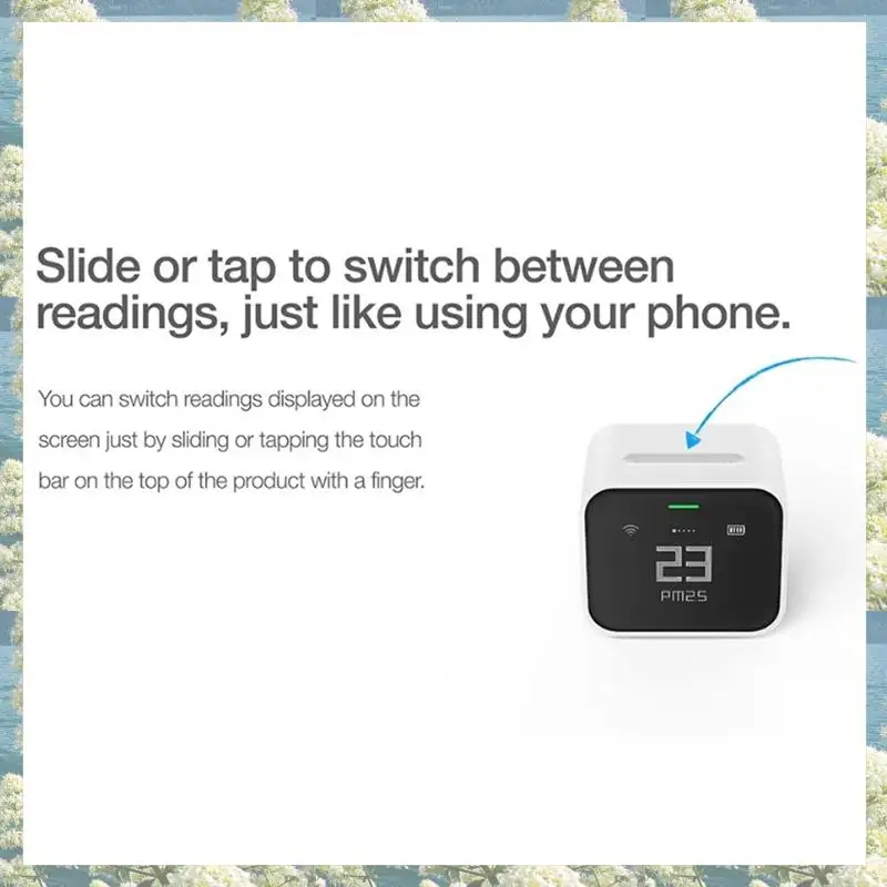 New-Air Detector Lite Retina Touch IPS Screen Touch Operation Pm2.5 Mi Home APP Control Air Monitor Work For  Homekit Durab