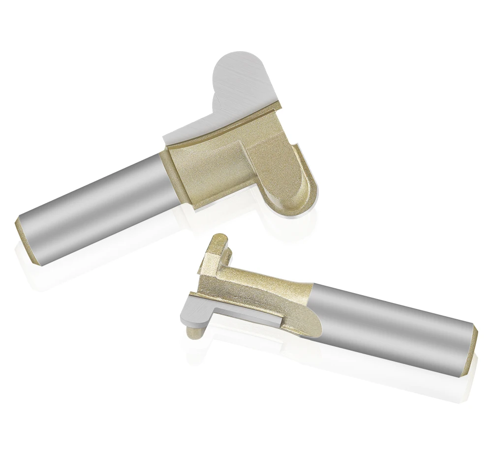 LAVIE Finger Pull Fräser mit 1/2"-Schaft zur Herstellung von doppelbogenförmigen, eingelassenen Fingergriffnuten an Schranktüren und Schubladenfronten – Detail 11