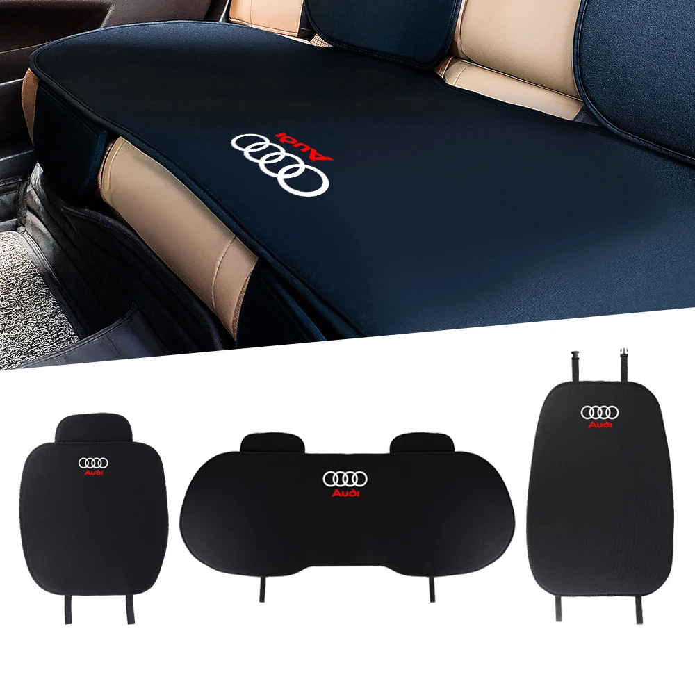 Car Front Rear Seat Protect Cushion Seat Backrest Warm Anti-Slip Pads For Audi Sline A1 A3 A4 A5 A6 A7 A8 B8 B9 B6 C6 Q2 Q3 Q5