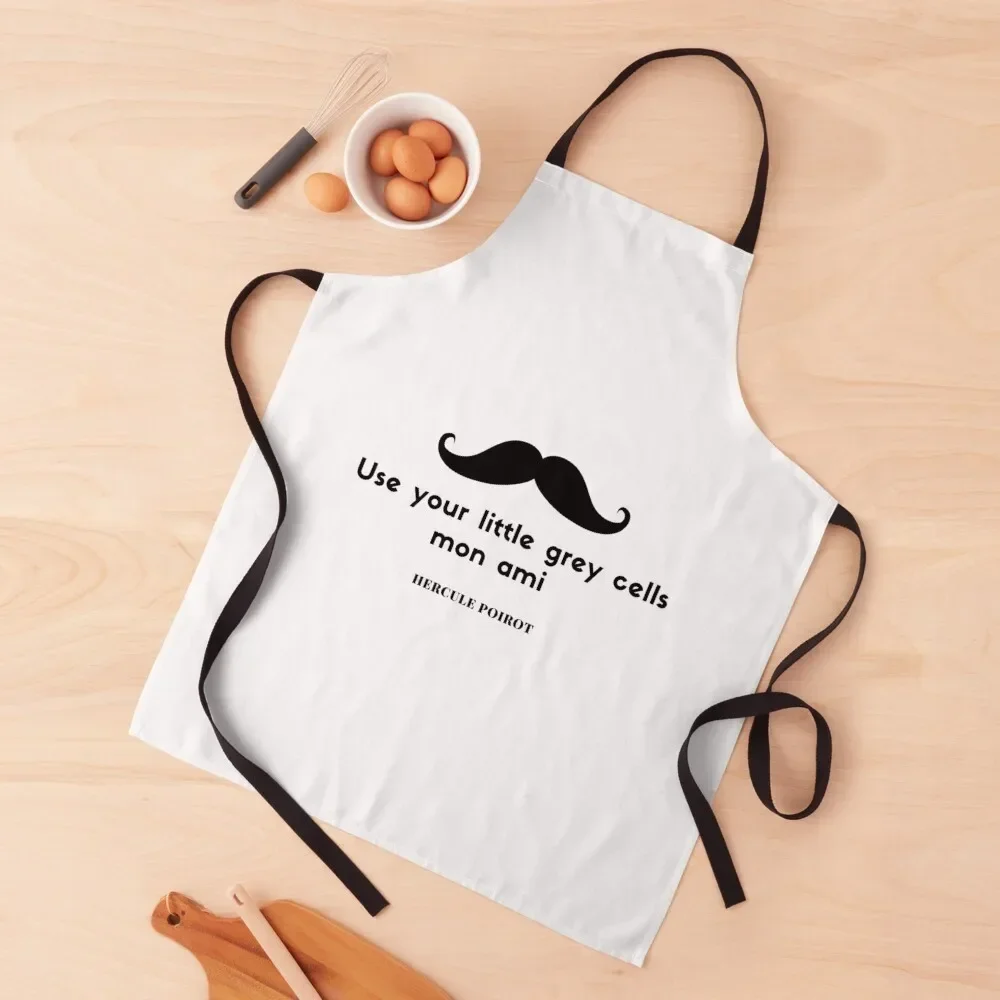 

Use your little grey cells- Hercule Poirot Apron For Girl Professional Barber Apron