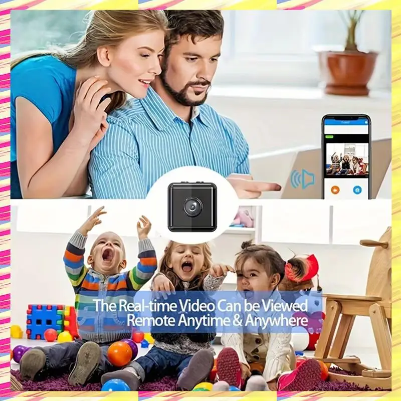 كاميرا ABJJ X6D مربعة صغيرة عالية الدقة 2.4 جيجا هرتز واي فاي نظام أمان المنزل معدات ذكية كاميرا مراقبة للرؤية الليلية بالأشعة تحت الحمراء