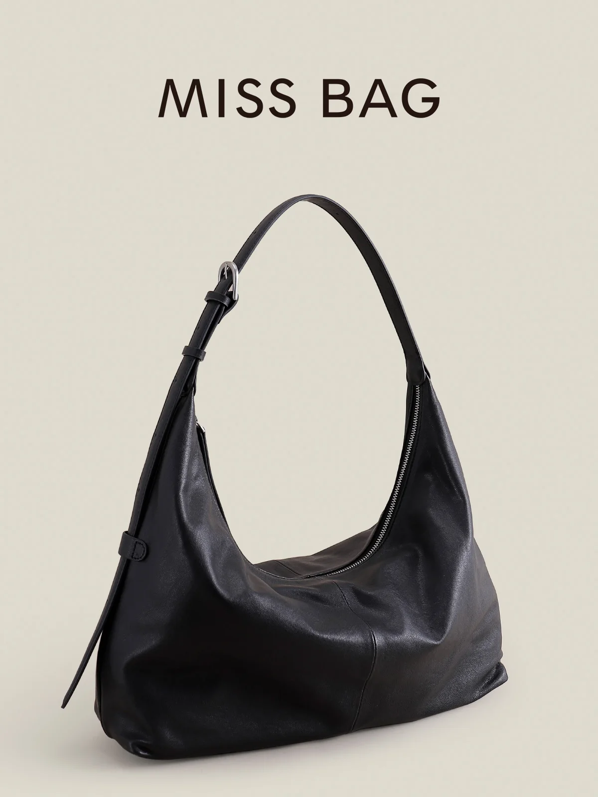 

Сумка Good Morning Bag из натуральной кожи растительного дубления, сумка-хобо на одно плечо, большая вместительная сумка для повседневного использования и поездок на работу.