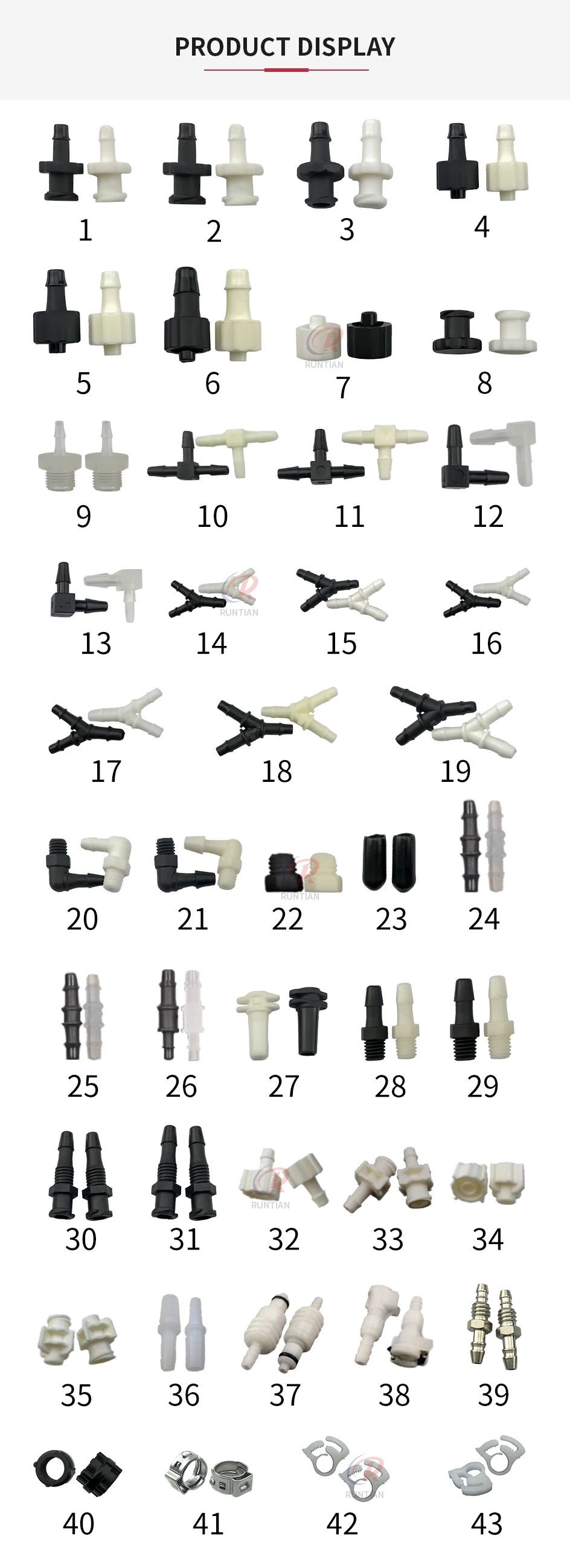 20 Stück Φ4mm 6mm Tintenschlauchverbinder Filteranschluss Tintenschlauchadapter für Tintenstrahldrucker T Y-förmiger Tintenschlauchadapter – Detail 4