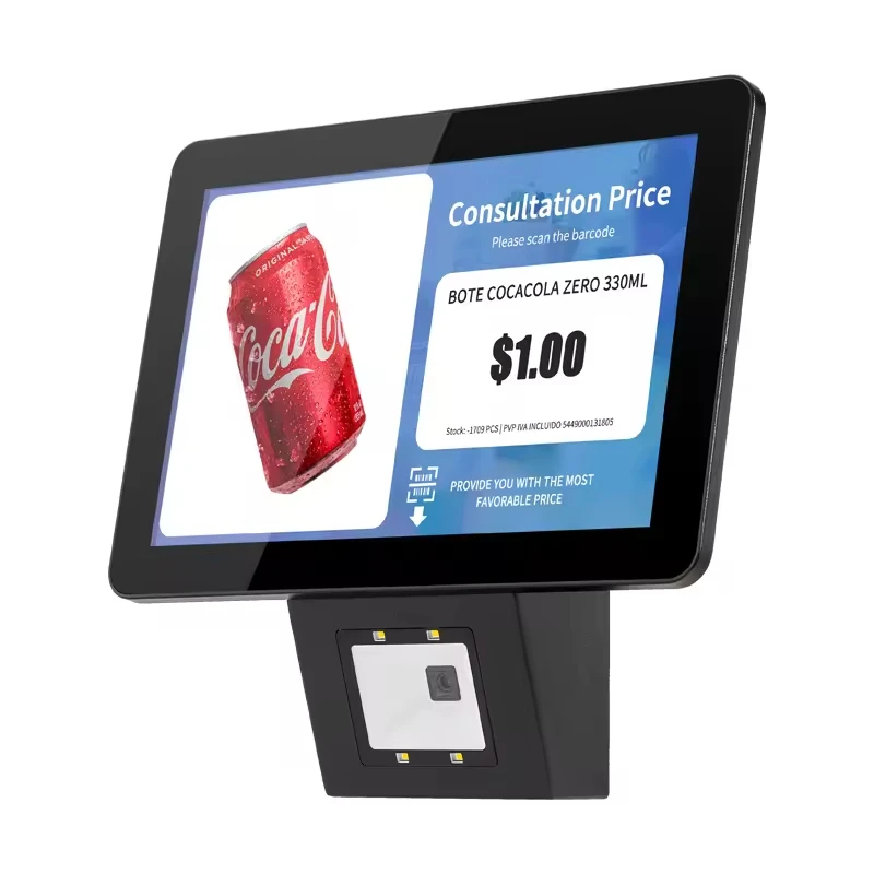 Factory  Barcode Scanner 10.1 Inch Touch Screen Price Checker Machine