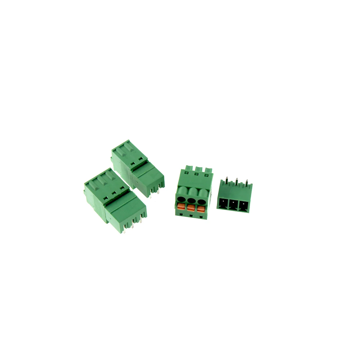 2PCS KF15EDGKD/2EDGKD 2/3/4/5/6/7/8Pin 3.81mm Spring Plug-in Screwless Pluggable PCB Terminal Blocks Connector