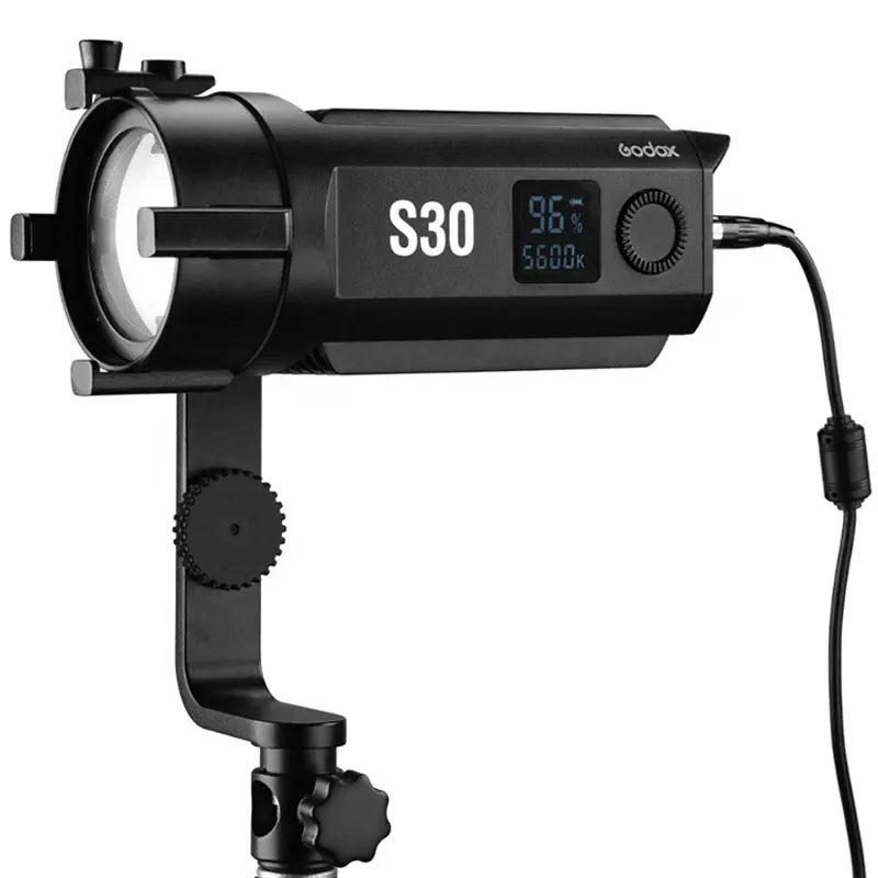 Adjustable 30Ws LED Lamp For GoPro S30 Continuous Focusing LED Light For Photography