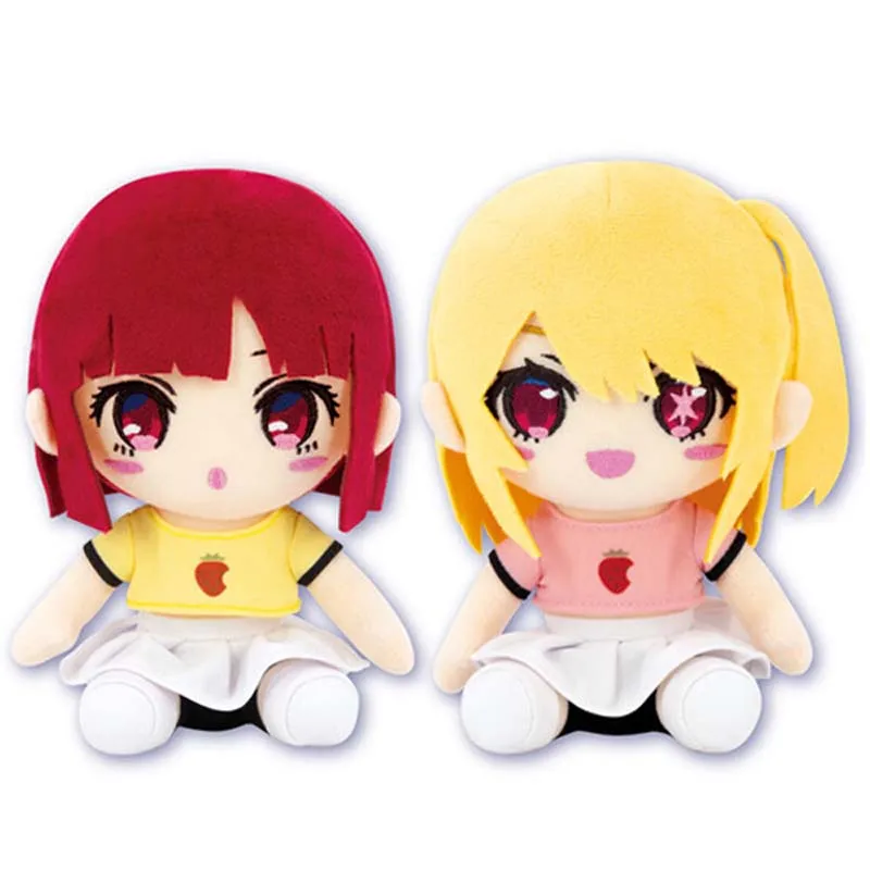 

New Cute Japan Anime Oshi No Ko My Star Hoshino Ruby Arima Kana Strawberry Skirt Plush Stuffed Doll Toy Kids Gifts 20CM