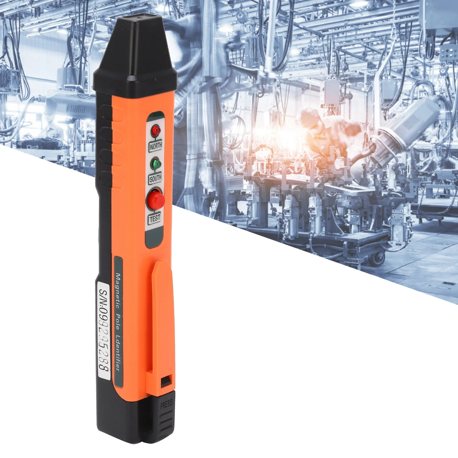 ปากการะบุขั้วแม่เหล็ก เครื่องตรวจจับขั้วแม่เหล็กแบบพกพา น้ำหนักเบา ปลอดภัย 862M เร็วสำหรับการทดสอบขดลวดสำหรับการตรวจสอบขั้ว