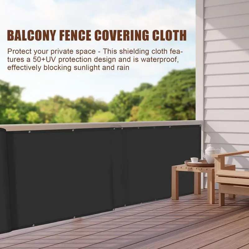 Balcony Screen Privacy Screen For Balcony 157.48X35.43Inch Porch Privacy Screen Fence Screen For Privacy UV Protection