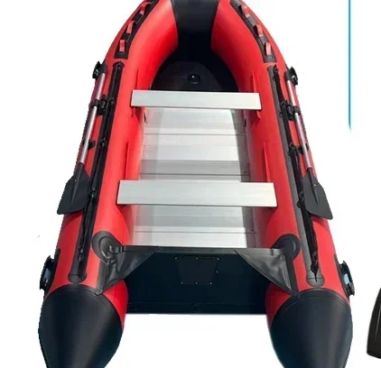 

2024 New Stitch 4m Inflatable Fishing Boat 4 person aluminium alloy floor boats inflatable