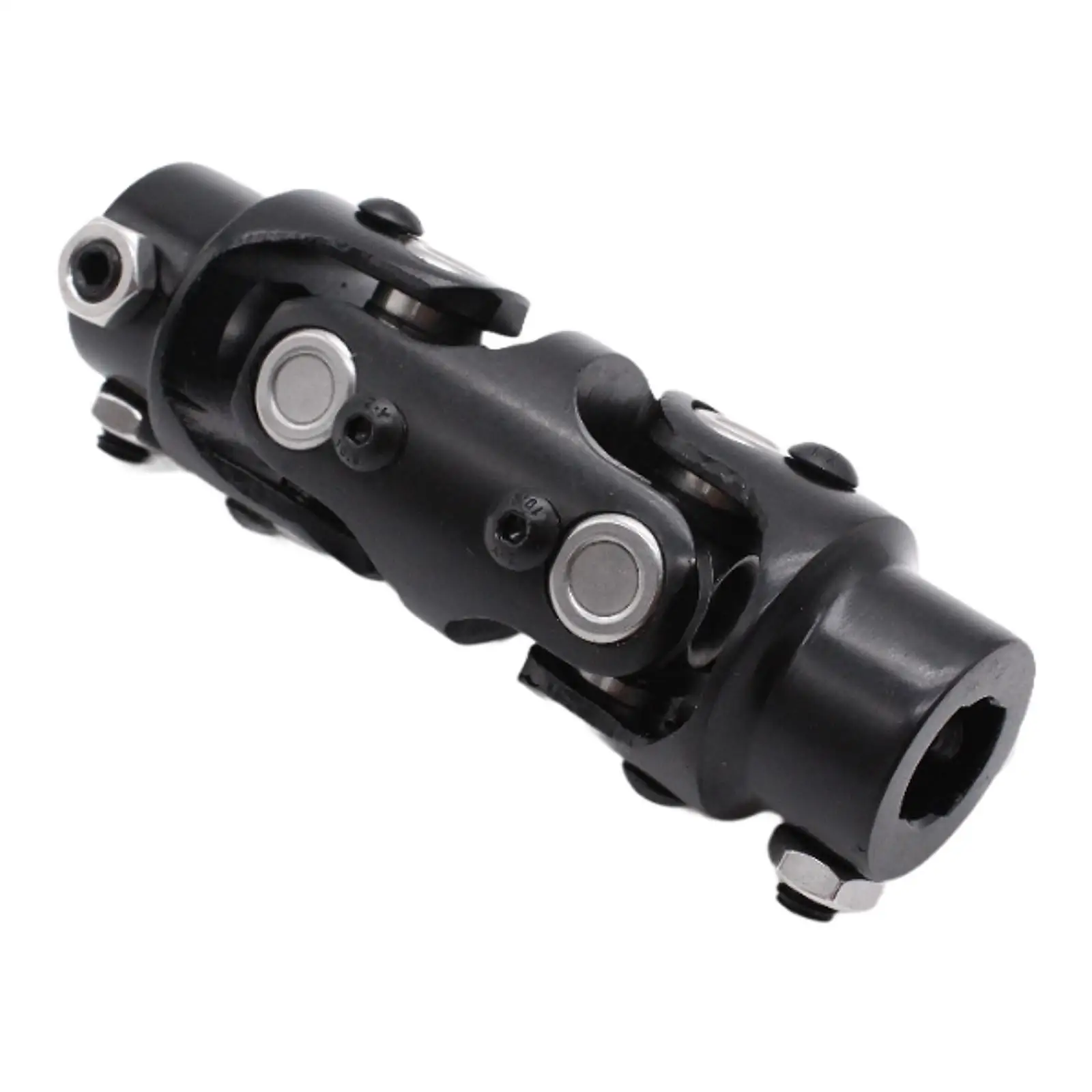 High Performance Double Steering Universal U Joint Shaft Coupler Durable Steel Black Replacement for Auto Repair 3/4ddx3/4dd